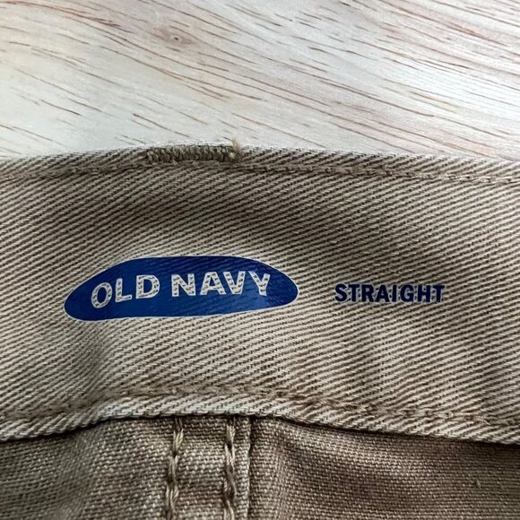 Old Navy Straight Leg Five Pocket Men’s Pants Light Brown Size 36x36 - Picture 7 of 8